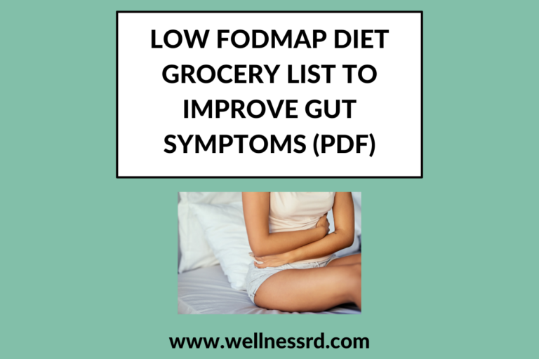 Low FODMAP Diet Grocery List to Improve Gut Symptoms (PDF)